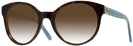 Round Tortoise Tory Burch 7079 Progressive No Line Reading Sunglasses W/ GRADIENT View #1