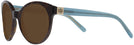 Round Tortoise Tory Burch 7079 Progressive No Line Reading Sunglasses View #3