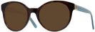 Round Tortoise Tory Burch 7079 Progressive No Line Reading Sunglasses View #1
