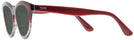 Round Burgundy Tod&#39;s 5112 Bifocal Reading Sunglasses View #3