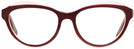 Cat Eye Burgundy Crystal Tod&#39;s 5132 Single Vision Full Frame View #2