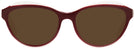 Cat Eye Burgundy Crystal Tod&#39;s 5132 Progressive No Line Reading Sunglasses View #2