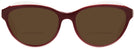Cat Eye Burgundy Crystal Tod&#39;s 5132 Bifocal Reading Sunglasses View #2