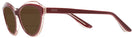Cat Eye Burgundy Crystal Tod&#39;s 5132 Bifocal Reading Sunglasses View #3