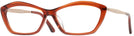 Cat Eye Shiny Orange Tod&#39;s 5141-F Computer Style Progressive View #1