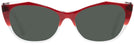 Cat Eye Red Tod&#39;s 5146 Progressive No Line Reading Sunglasses View #2