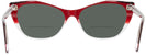 Cat Eye Red Tod&#39;s 5146 Bifocal Reading Sunglasses View #4