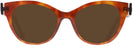 Cat Eye Havana Tod&#39;s 5151 Progressive No Line Reading Sunglasses View #2