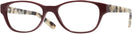 Oval Bordeaux Tory Burch 2031L Single Vision Full Frame View #1