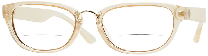 Rectangle Transparent Peach Tory Burch 4005U Bifocal View #1