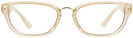 Rectangle Transparent Peach Tory Burch 4005U Progressive No Line Bifocal View #2
