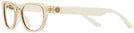 Rectangle Transparent Peach Tory Burch 4005U Single Vision Full Frame View #3
