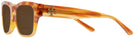 Square Amber Tri Gradient Tory Burch 7144U Bifocal Reading Sunglasses View #3