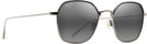 Square Titanium w/Neutral Grey Lens Maui Jim Moon Doggy 874 View #1