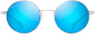 Round Titanium/Blue Hawaii Lens Maui Jim Mokupuni 888 View #2