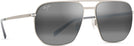 Square Titanium/Neutral Grey Lens Maui Jim Shark’s Cove 605 View #1