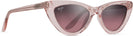 Cat Eye Translucent Pink/Rose Lens Maui Jim Lychee 891 View #1
