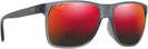 Rectangle Translucent Matte Grey/Hawaii Lava Maui Jim Pailolo 603 View #1