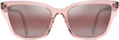 Cat Eye,Rectangle Translucent Pink w/Maui Rose Lens Maui Jim Kou 884 View #2
