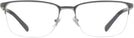 Rectangle Gunmetal Versace 1263 Computer Style Progressive View #2
