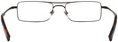 Rectangle Matte Brown Varvatos 138 Single Vision Full Frame View #4