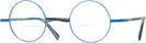 Round Matte Klein Blue/Metallic Blue Alain Mikli A02041 Bifocal View #1