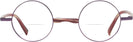 Round Matte Bordeaux/Metallic Ruby Alain Mikli A02041 Bifocal View #2