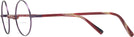 Round Matte Bordeaux/Metallic Ruby Alain Mikli A02041 Bifocal View #3