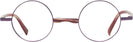 Round Matte Bordeaux/Metallic Ruby Alain Mikli A02041 Computer Style Progressive View #2