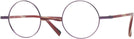 Round Matte Bordeaux/Metallic Ruby Alain Mikli A02041 Single Vision Full Frame View #1