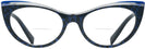 Cat Eye Blue/crystal/blue Memphis Alain Mikli A03087 Bifocal View #2