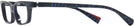 Rectangle Blue Memphis Alain Mikli A03096 Single Vision Half Frame View #3