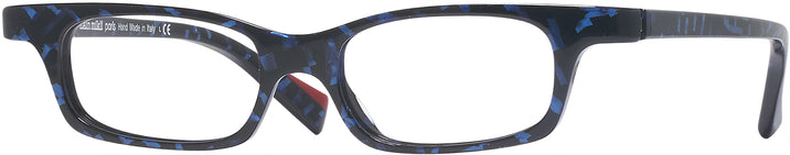 Rectangle Blue Memphis Alain Mikli A03096 Single Vision Half Frame View #1