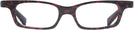 Rectangle Rouge Memphis Alain Mikli A03096 Single Vision Half Frame View #2