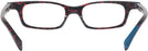 Rectangle Rouge Memphis Alain Mikli A03096 Single Vision Half Frame View #4