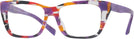 Cat Eye Multi Havana/crystal/violet Alain Mikli A03111 Single Vision Full Frame View #1