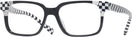 Square Noir Mikl/cristal/black Alain Mikli A03112 Single Vision Full Frame View #1