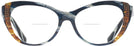 Cat Eye Metal Blue Horn Alain Mikli A03115B Bifocal View #2