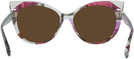 Cat Eye Crystal Waves Violet Brown Alain Mikli A05032 Progressive No Line Reading Sunglasses View #4