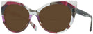 Cat Eye Crystal Waves Violet Brown Alain Mikli A05032 Bifocal Reading Sunglasses View #1