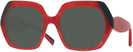Oversized Rouge Nior Mikli Alain Mikli A05054 Progressive No Line Reading Sunglasses View #1