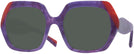 Oversized Violet Rouge Mikli Alain Mikli A05054 Progressive No Line Reading Sunglasses View #1
