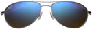 Aviator Silver/Blue Hawaii Maui Jim Baby Beach 245 View #2