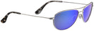 Aviator Silver/Blue Hawaii Maui Jim Baby Beach 245 View #1