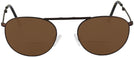 Round Dark Bronze Bat Wings Vigilance Bifocal Reading Sunglasses View #2