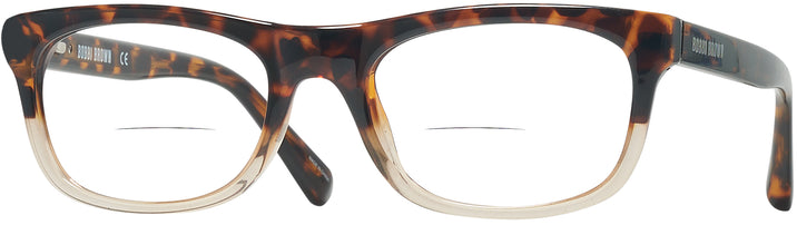 Rectangle Havana Crystal The Soho Bifocal View #1