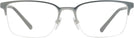 Rectangle Matte Gunmetal Burberry 1323 Progressive No-Lines View #2