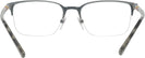 Rectangle Matte Gunmetal Burberry 1323 Progressive No-Lines View #4