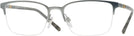 Rectangle Matte Gunmetal Burberry 1323 Progressive No-Lines View #1