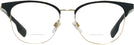 Square Light Gold/black Burberry 1355 Bifocal View #2